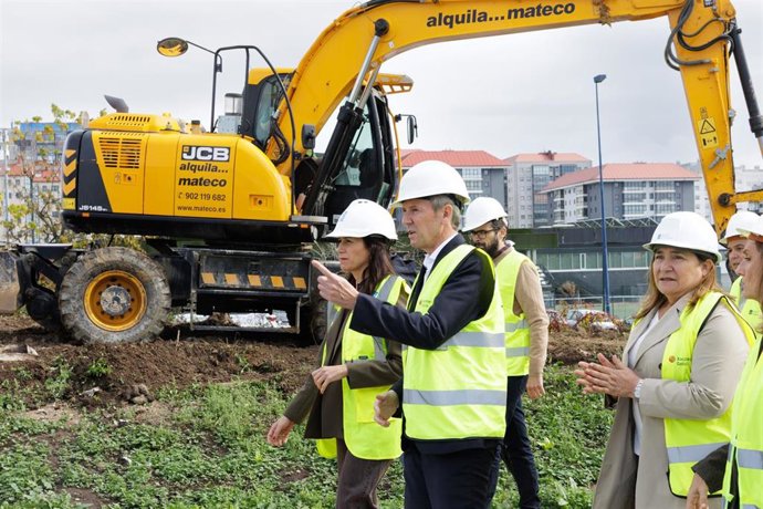 Rueda y Allegue esta mañana en Vigo.