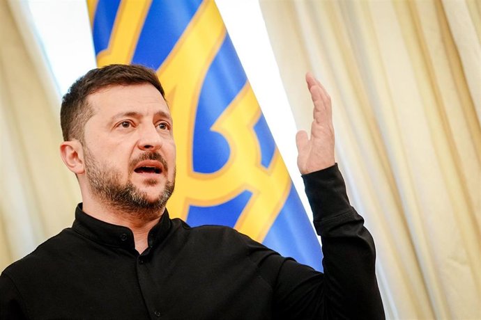 Archivo - El presidente de Ucrania, Volodimir Zelenski