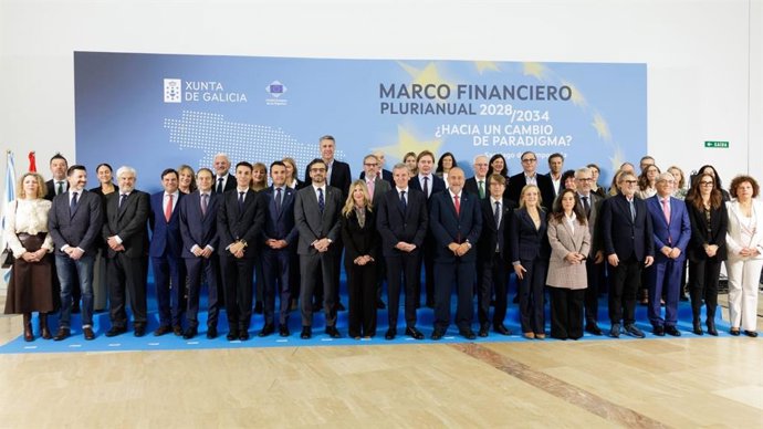 Reunión de la delegación española del Comité Europeo de las Regiones celebrada en Santiago de Compostela.