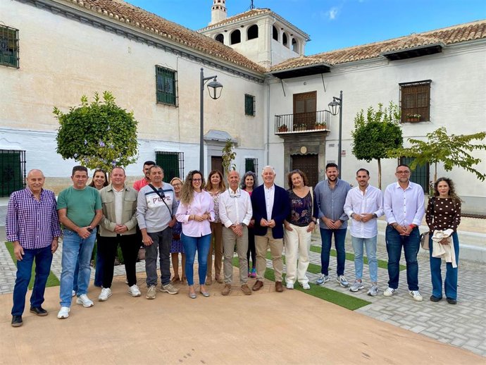 Comparecencia informativa del PSOE sobre fondos EDIL en Las Gabias (Granada)