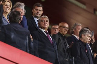 Archivo - Joan Laporta, President of FC Barcelona, are seen during the Spanish league, La Liga EA Sports, football match played between FC Barcelona and Valencia CF at Johan Cruyff stadium on September 14, 2025 in Barcelona, Spain.
