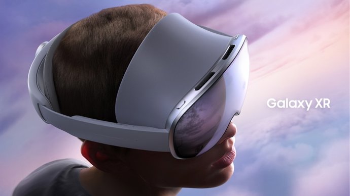 O novo dispositivo Galaxy XR.