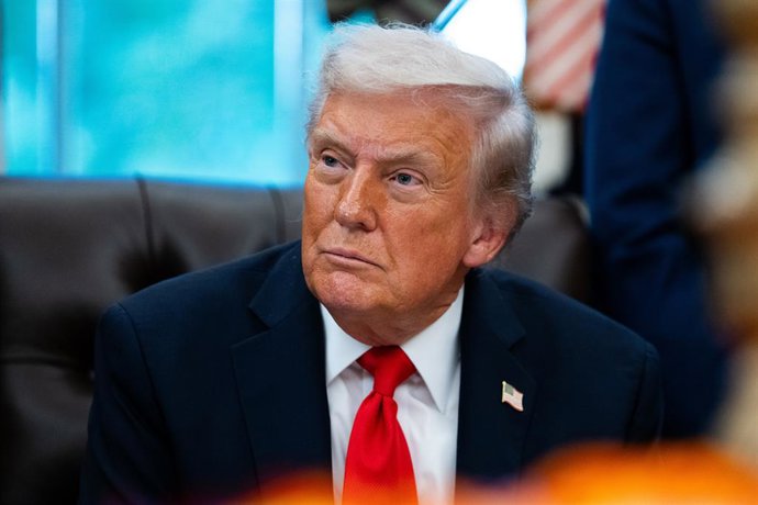 O presidente dos EUA, Donald Trump, durante um evento no Salão Oval da Casa Branca (arquivo).