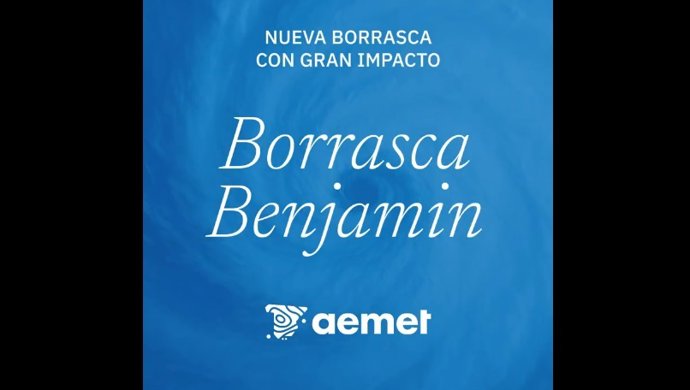 AEMET avanza la llegada de la borrasca Benjamín a España, que dejará olas de más de siete metros en el norte peninsular.