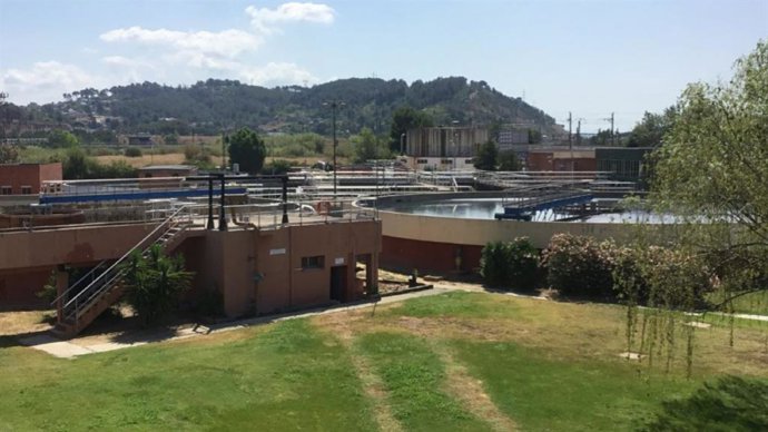 Vista parcial de la depuradora de Martorell
