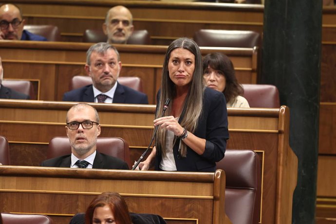 La portavoz de Junts en el Congreso, Miriam Nogueras