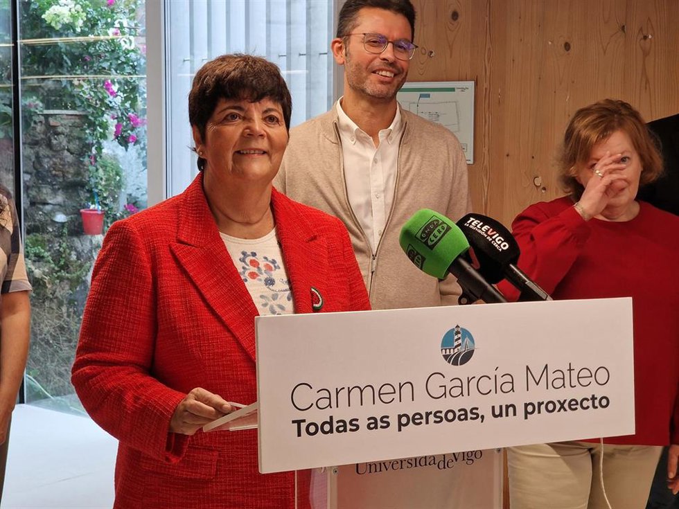 Carmen García Mateo, candidata al Rectorado de la UVigo.