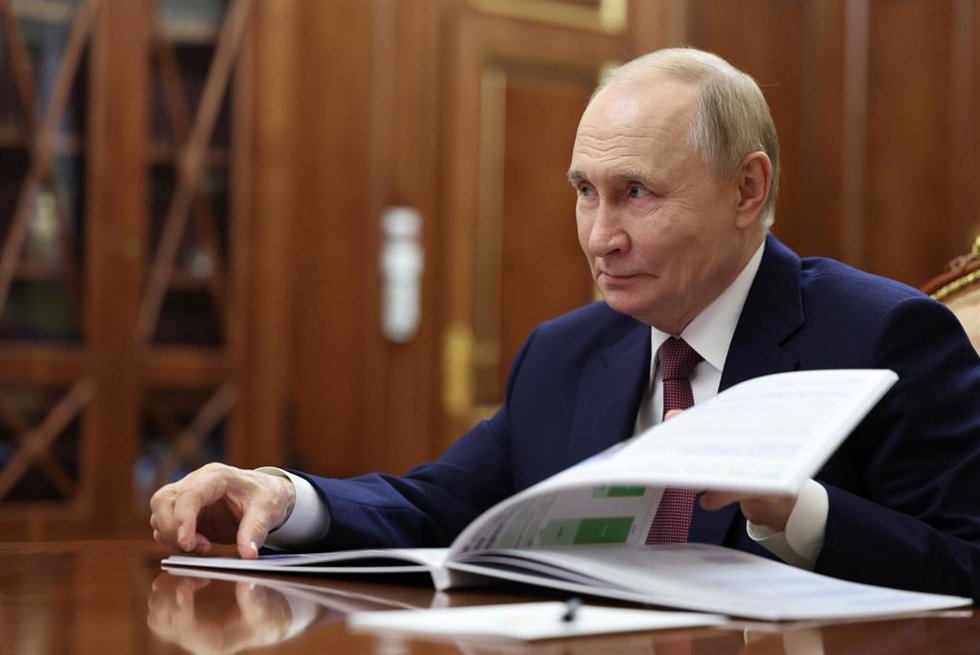 El presidente ruso, Vladimir Putin, durante un encuentro en Moscú.