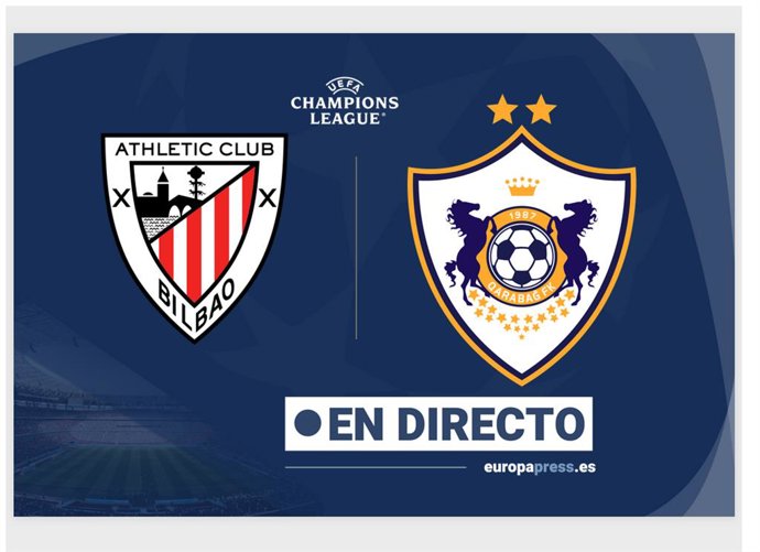 Onces Iniciales probables: Athletic - FK Qarabag: resumen y estadísticas del partido de la jornada 3 de Champions