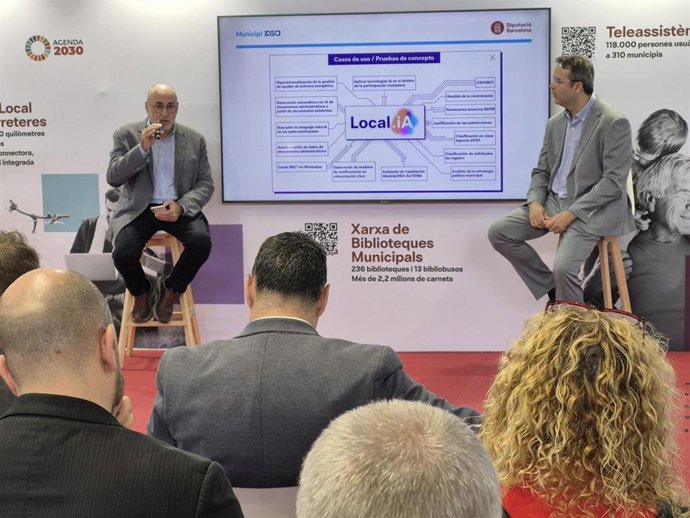 La Diputación de Barcelona ha participado en la Fira Municipàlia para presentar su despliegue de de la intelgiencia artificial local.