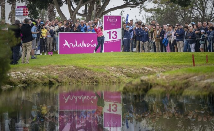La golfista española Carlota Ciganda en el Open de España de 2024.
