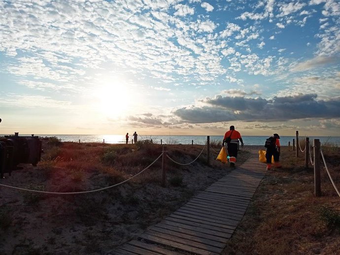 Archivo - Anochecer en Sagunto