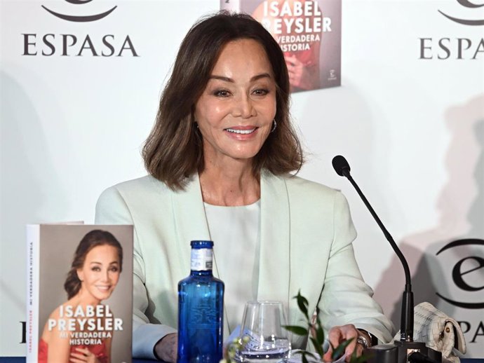 Isabel Preysler durante la presentación de sus memorias 'Mi verdadera historia', a 22 de octubre de 2025, en Madrid (España).