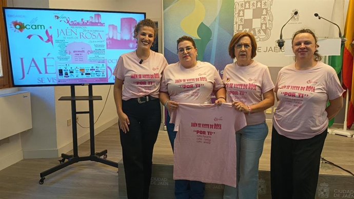 Presentación de la marcha 'Jaén se viste de rosa'.