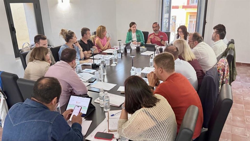 Equipo de Gobierno de la Diputación de Cáceres reunido para perfilar los presupuestos 2026