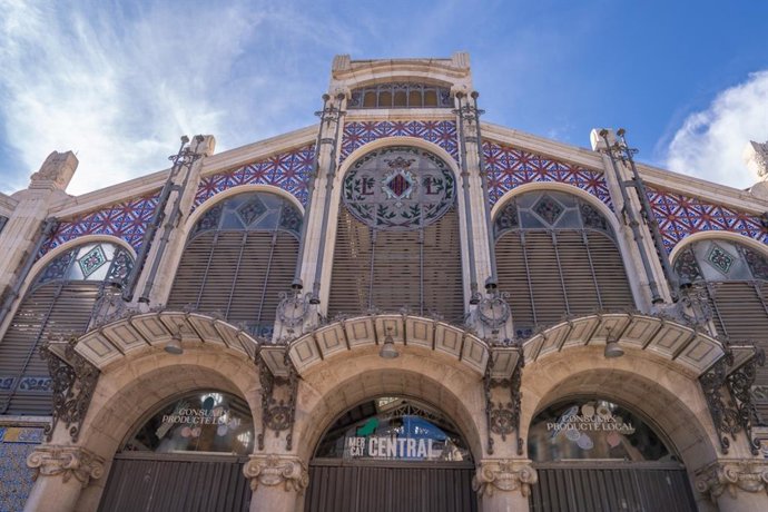 Archivo - Arxiu - Imatge d'arxiu de la façana del Mercat Central