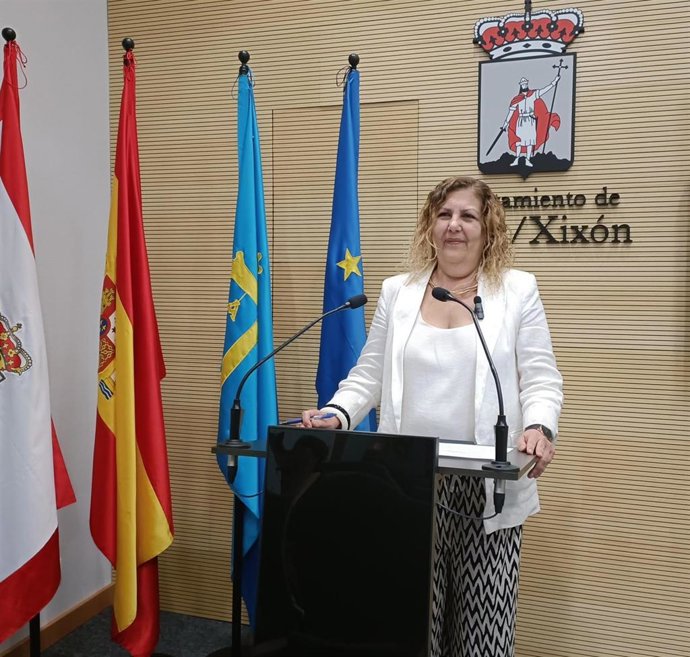 La concejala del Grupo Municipal Socialista de Gijón Marina Pineda.