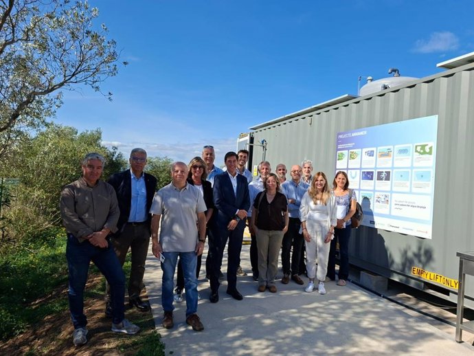El Govern y el Ayuntamiento de Sant Llorenç visitan en Girona proyectos de recarga de acuíferos con agua regenerada