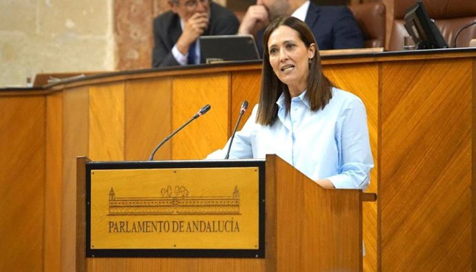 Archivo - La parlamentaria andaluza del PP de Jaén Maribel Lozano, en una imagen de archivo.