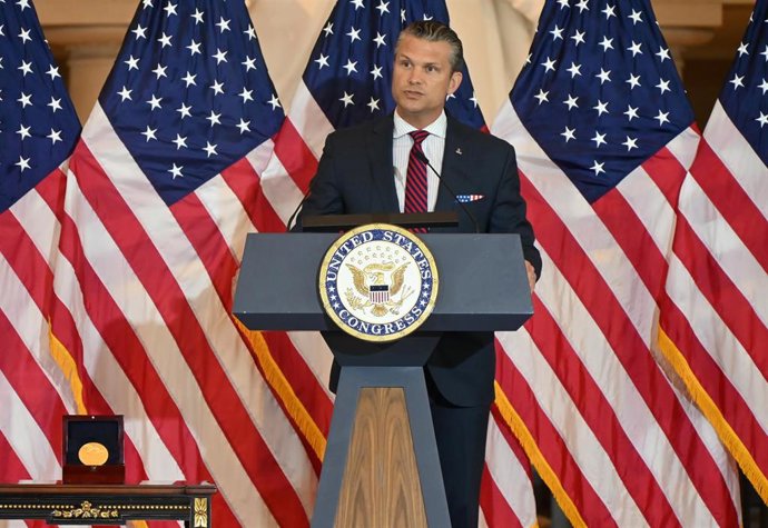 Archivo - El secretario de Defensa de EEUU, Pete Hegseth