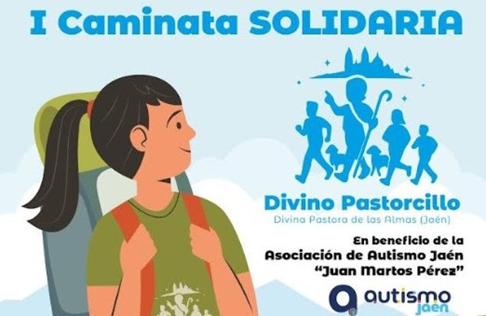 Cartel de la I Caminata Solidaria 'Divino Pastorcillo'.