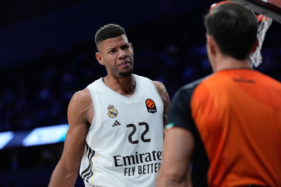 Walter Tavares, en un partido con el Real Madrid.