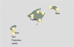 El tiempo hoy, jueves 23 de octubre, en Baleares.