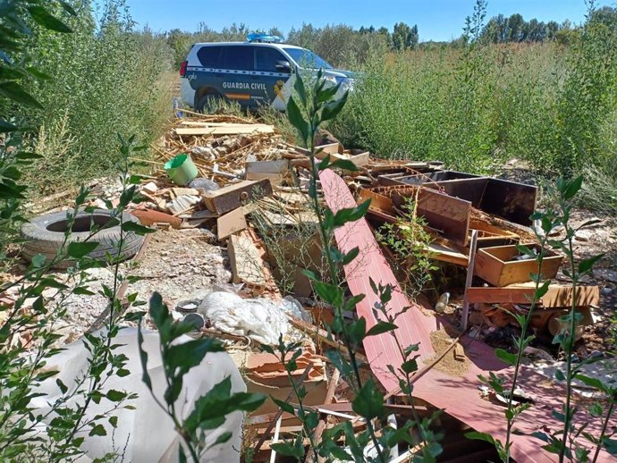 Imagen del vertido detectado en Fitero.