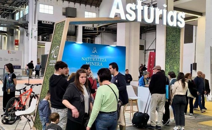Archivo - Estand de Asturias en el evento B-Industria de Barcelona.