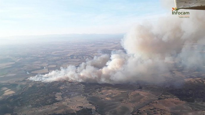 Archivo - Incendio en Polán (Toledo)