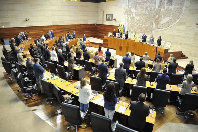Interiro de la Asamblea de Extremadura en una imagen de archivo 
