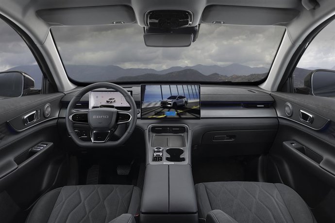 Interior de un coche Ebro.