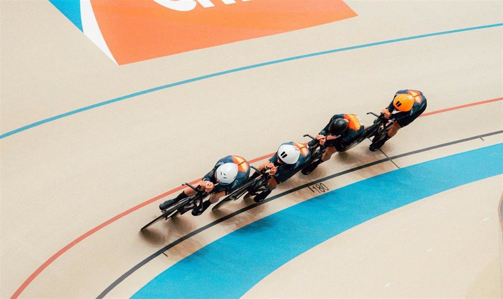 La cuarta española masculina compuesta por Beñat Garaiar, Álvaro Navas, Eñaut Urkaregi y Xavi Cañellas.