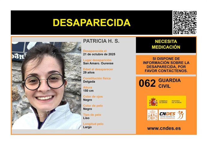 Mujer desaparecida en Ourense