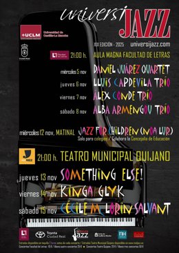 Cartel de la XIX edición de 'Universijazz' en Ciudad Real.