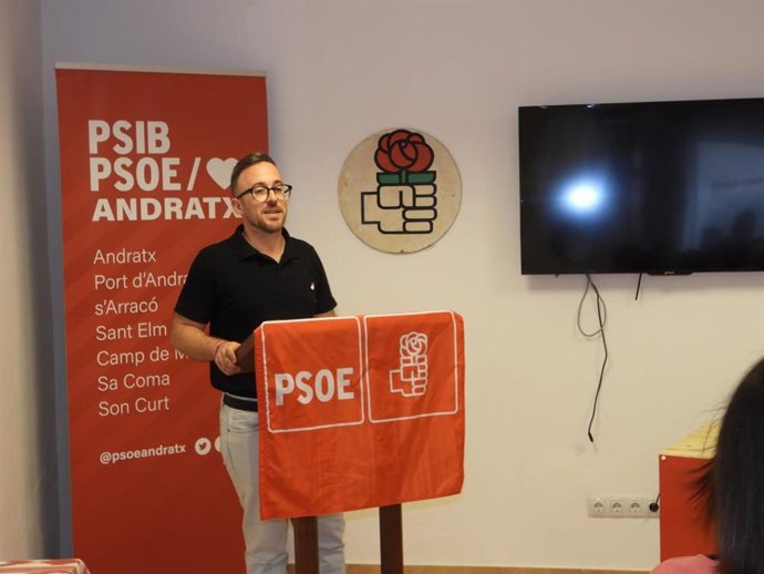 El secretario general del PSIB en Andratx, Enaitz Iñan.