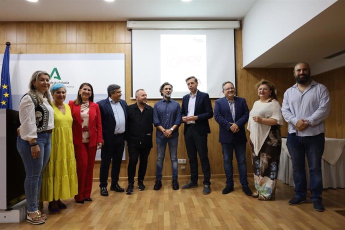 Presentación de las actividades en Huelva en el marco del XV Aniversario de la inclusión del Flamenco en la Lista Representativa del Patrimonio Cultural Inmaterial de la Humanidad por la Unesco.