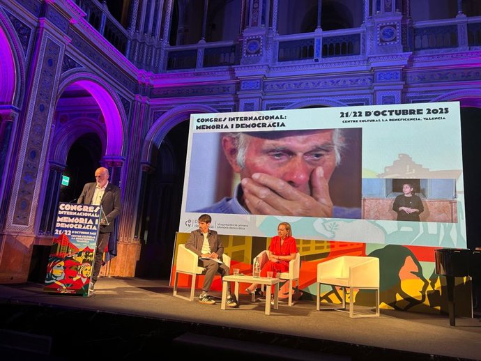 El vicepresidente segundo de la Diputación de Cádiz, Javier Vidal, en el Congreso Internacional de Memoria Democrática organizado por la Diputación de Valencia.