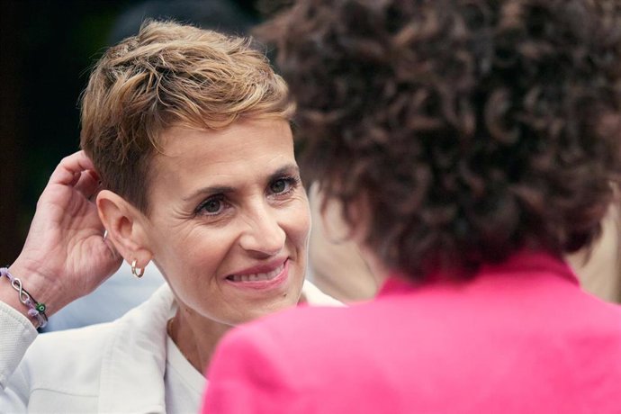 Archivo - La presidenta del Gobierno de Navarra, María Chivite.