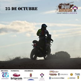 Cartel de la Ruta Desert Adventure Costa de Almería.