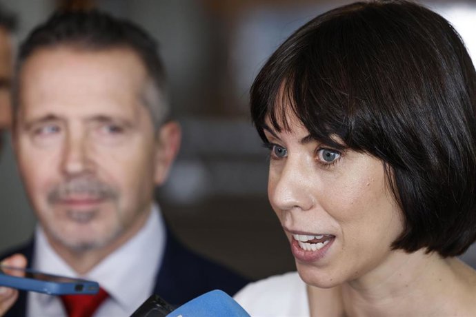 La ministra de Ciencia, Innovación y Universidades y secretaria general del PSPV-PSOE, Diana Morant, a su llegada al acto de presentación del primer centro universitario español en China, en la Universitat Politècnica de València (UPV).