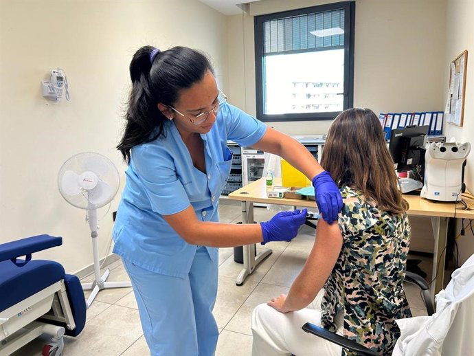 Vacunación contra la gripe.