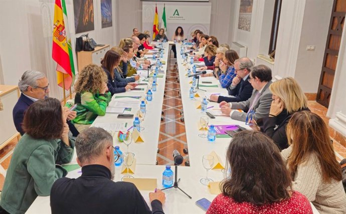 Archivo - Una de las Comisiones de Seguimiento contra la Violencia de Género del Instituto Andaluz de la Mujer (IAM). (Foto de archivo).