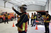 El nuevo servicio de bomberos de Diputación de Segovia forma al personal con emergencias simuladas por realidad virtual