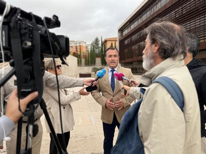 El presidente del Grupo Parlamentario Vox en las Cortes de C-LM, David Moreno.