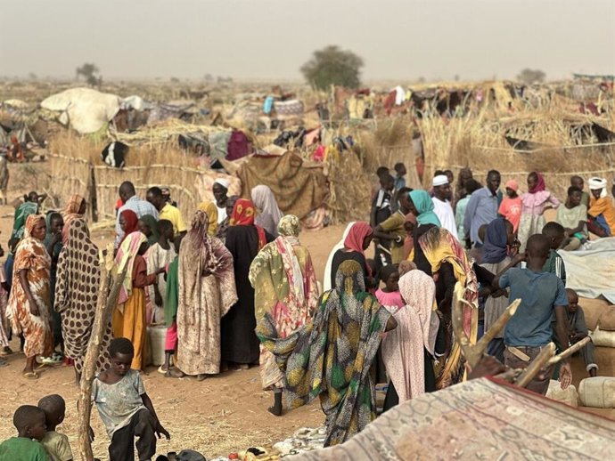 Archivo - Desplazados sudaneses en la ciudad de Tawila