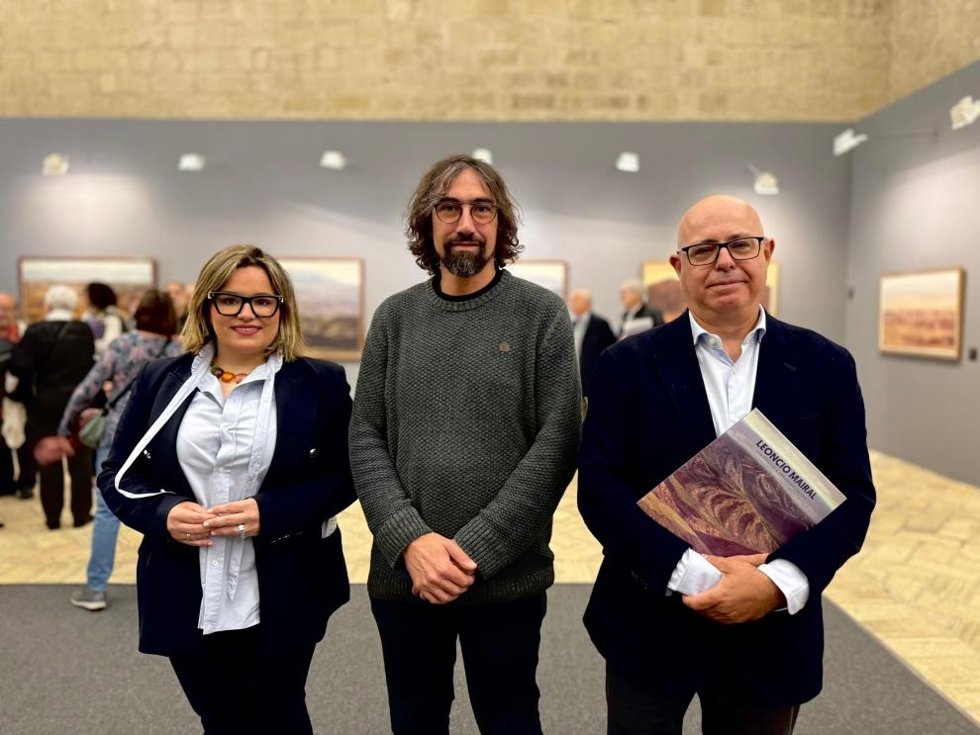 Presentación de la exposición Leoncio Mairal. Atmósferas a través del paisaje en el Museo de Huesca.