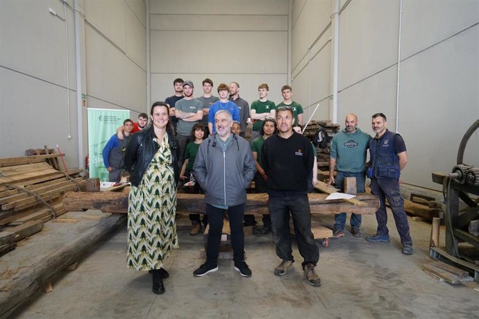 Estudiantes de carpintería recuperarán un lagar de sidra del siglo XVII en Astigarraga (Gipuzkoa)