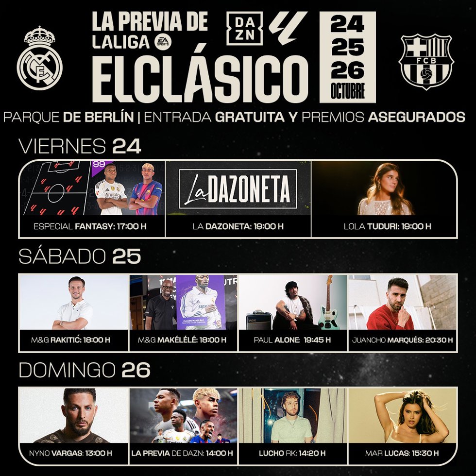 LaLiga y DAZN celebran la experiencia 'La previa de el Clásico'.