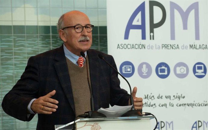 Rafael Salas, presidente de honor de la Asociación de la Prensa de Málaga